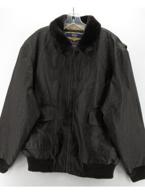 VGT Airborne Leathers Jacket Large Tall US Navy G-1 Flight Bomber NEW
